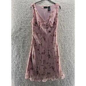 Y2K Babydoll Dress Size Large 11/13 Vintage Fairy Coquette Romantic Floral